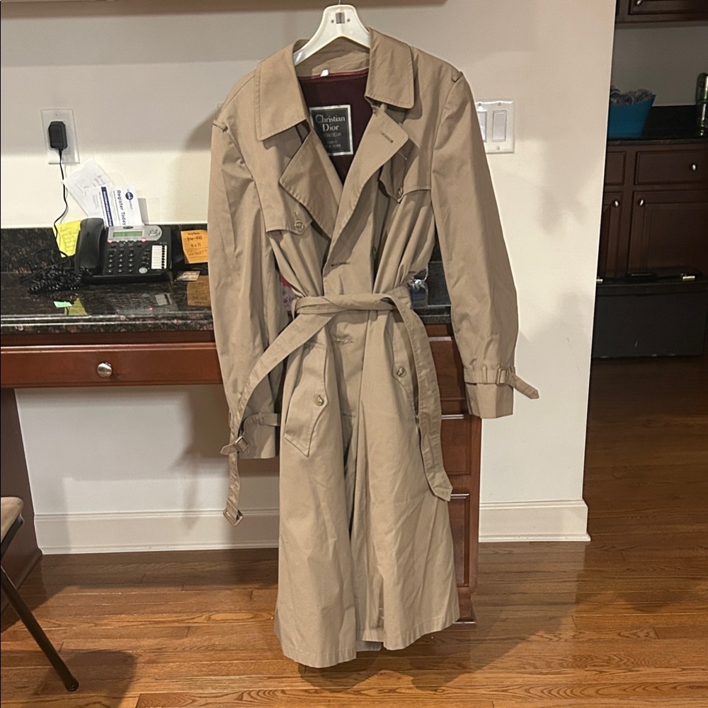 Dior Men's Beige Trench Coat